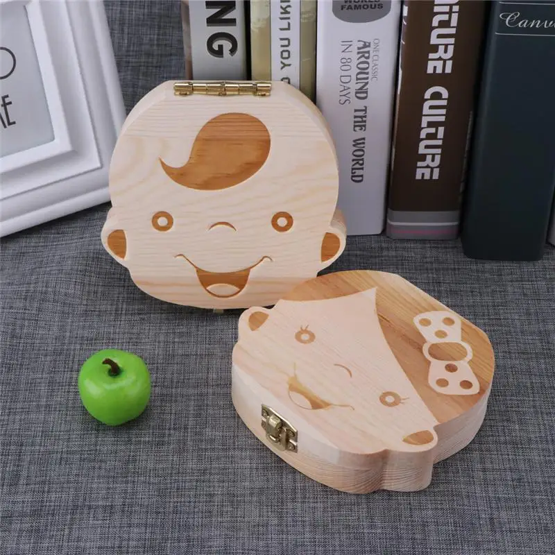 1pc-Baby Tooth Box Spanish Woo - Baby Keepsake Box incelemesi ve fiyatı