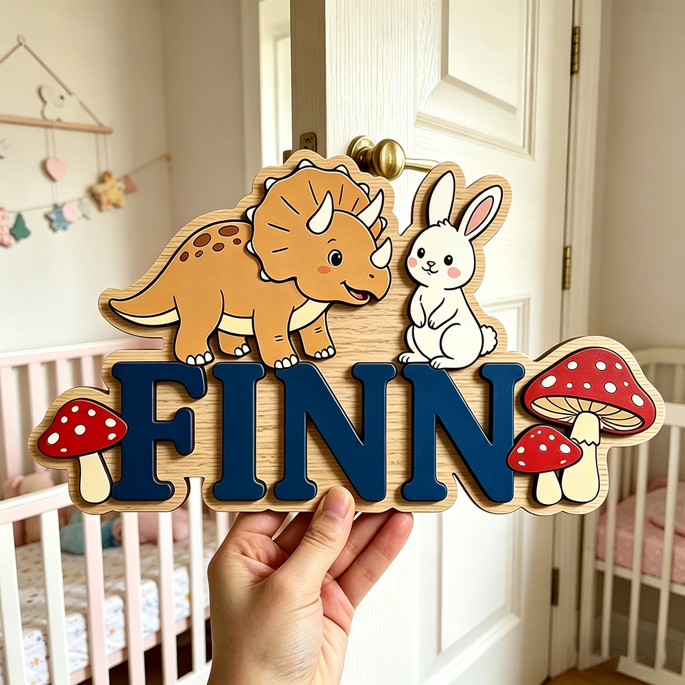Custom Woodland Triceratops &  - Baby Nursery Neutral incelemesi ve fiyatı