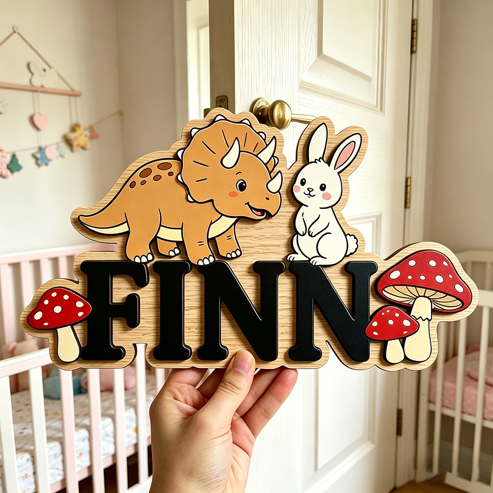 Custom Woodland Triceratops &  - Baby Nursery Neutral incelemesi ve fiyatı