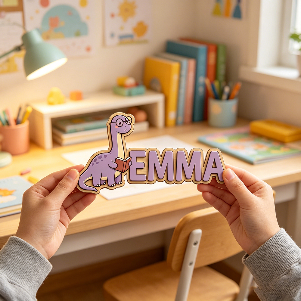 Whimsical Nerdy Dinosaur Custo - Baby Nursery Decorations incelemesi ve fiyatı