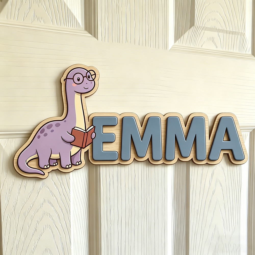 Whimsical Nerdy Dinosaur Custo - Baby Nursery Decorations incelemesi ve fiyatı