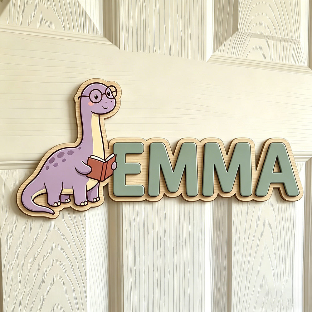 Whimsical Nerdy Dinosaur Custo - Baby Nursery Decorations incelemesi ve fiyatı