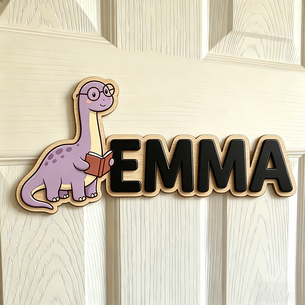 Whimsical Nerdy Dinosaur Custo - Baby Nursery Decorations incelemesi ve fiyatı