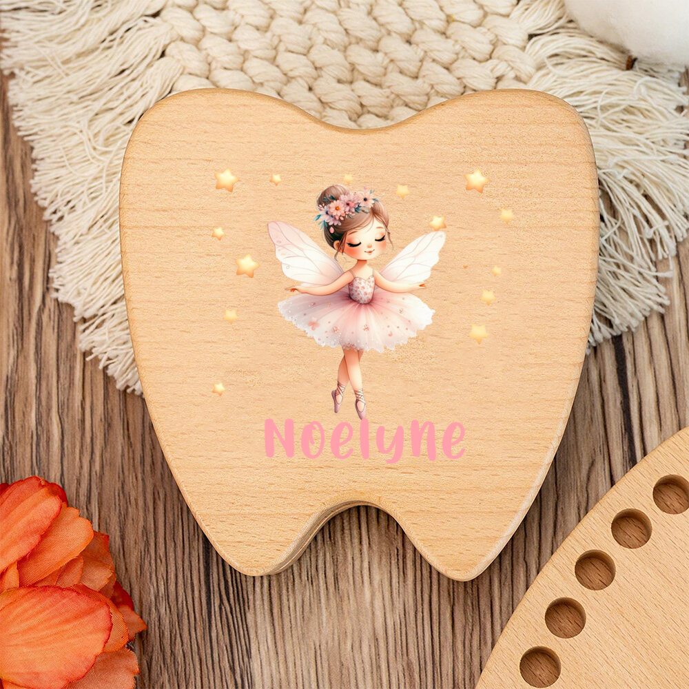 Personalized Tooth Fairy Woode - Baby Keepsake Box incelemesi ve fiyatı