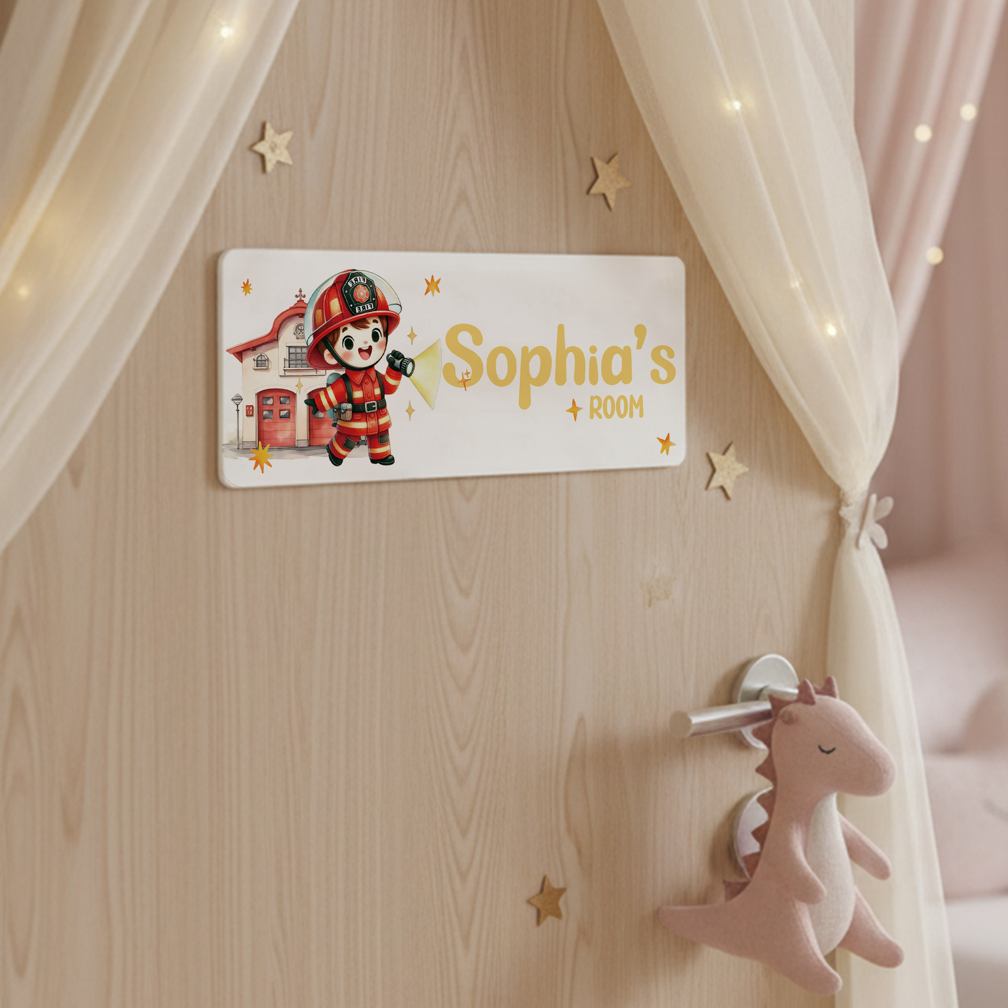 1pc Custom Firefighters Name/T - Baby Nursery Name Sign incelemesi ve fiyatı