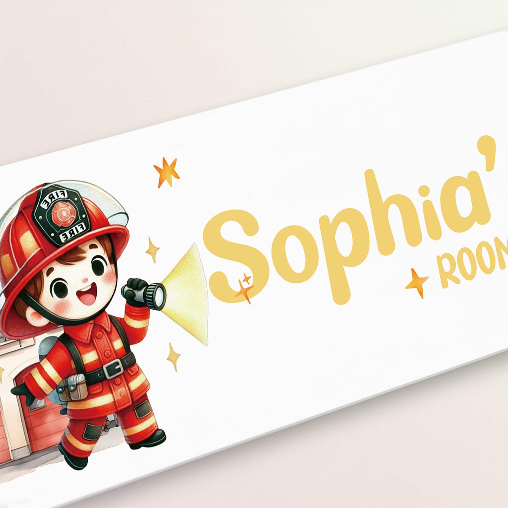 1pc Custom Firefighters Name/T - Baby Nursery Name Sign incelemesi ve fiyatı