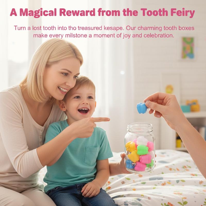 50Pcs Baby Tooth Box Tooth Sha - Baby Keepsake Box incelemesi ve fiyatı