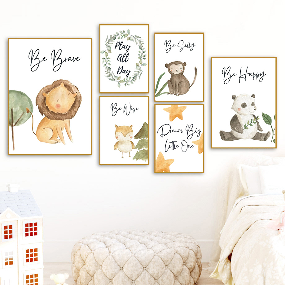 Neutral Jungle Nursery Wall Ar - Baby Nursery Neutral incelemesi ve fiyatı