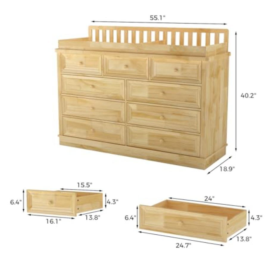 Baby Changing Table Dresser, 1 - Baby Nursery Dresser Changing Table incelemesi ve fiyatı