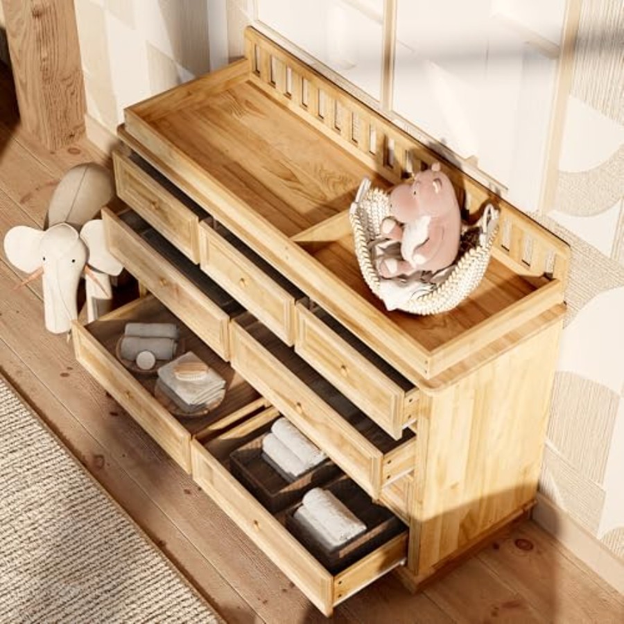 Baby Changing Table Dresser, 1 - Baby Nursery Dresser Changing Table incelemesi ve fiyatı