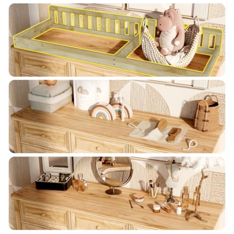 Baby Changing Table Dresser, 1 - Baby Nursery Dresser Changing Table incelemesi ve fiyatı