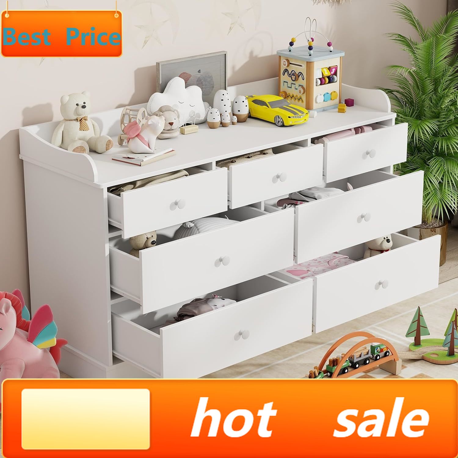 hot-sellingKids Dresser Cabine - Baby Nursery Dresser Changing Table incelemesi ve fiyatı