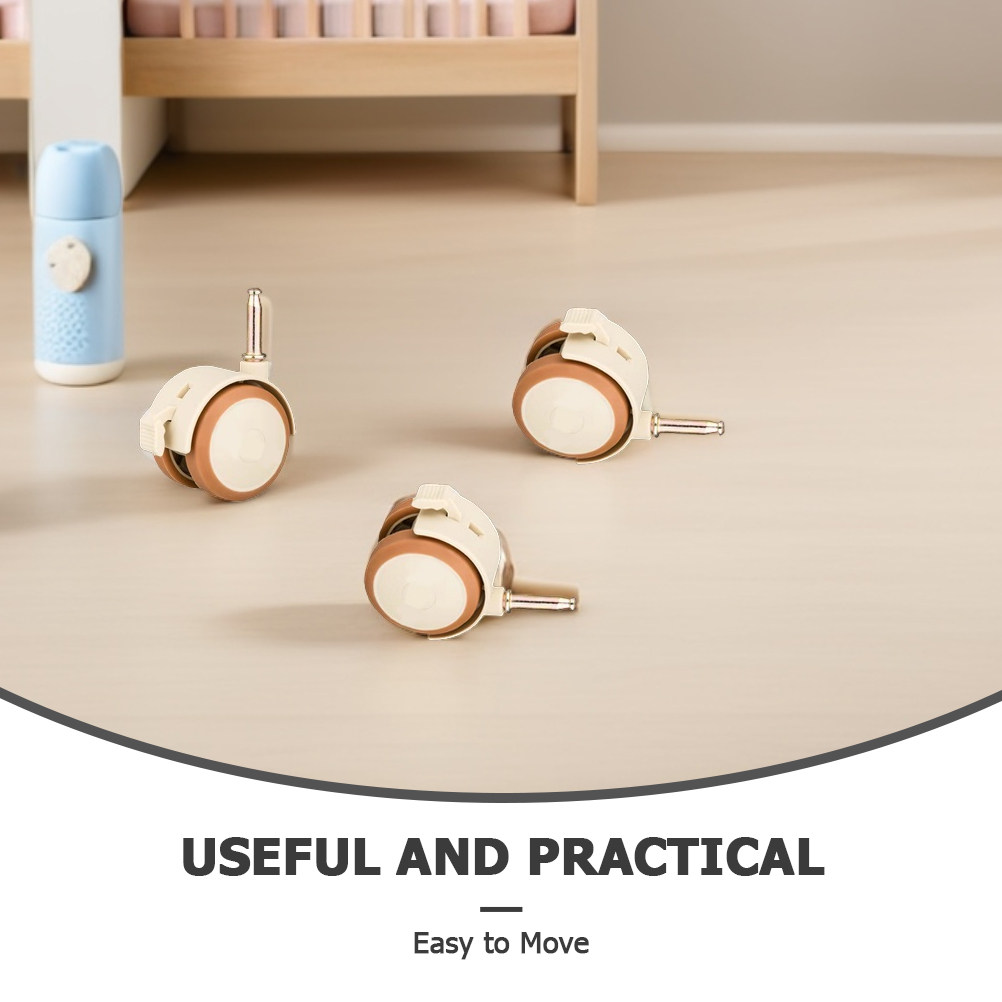 4Pcs Baby Cot Wheels Silent Ru - Baby Nursery Furniture Sets incelemesi ve fiyatı