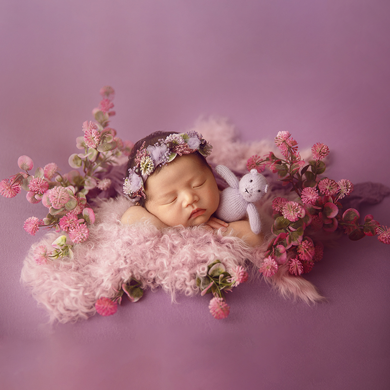 Purple Tones Newborn Photograp - Baby Wrap Stretchy incelemesi ve fiyatı