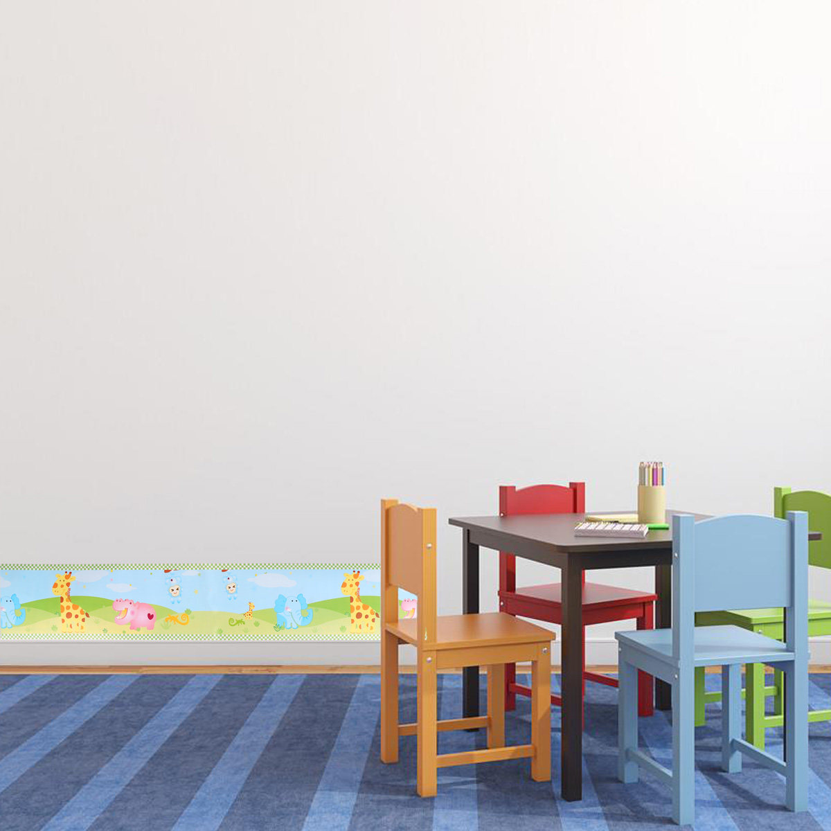 PVC Wall Decals Cartoon Animal - Wall Decal Nursery incelemesi ve fiyatı