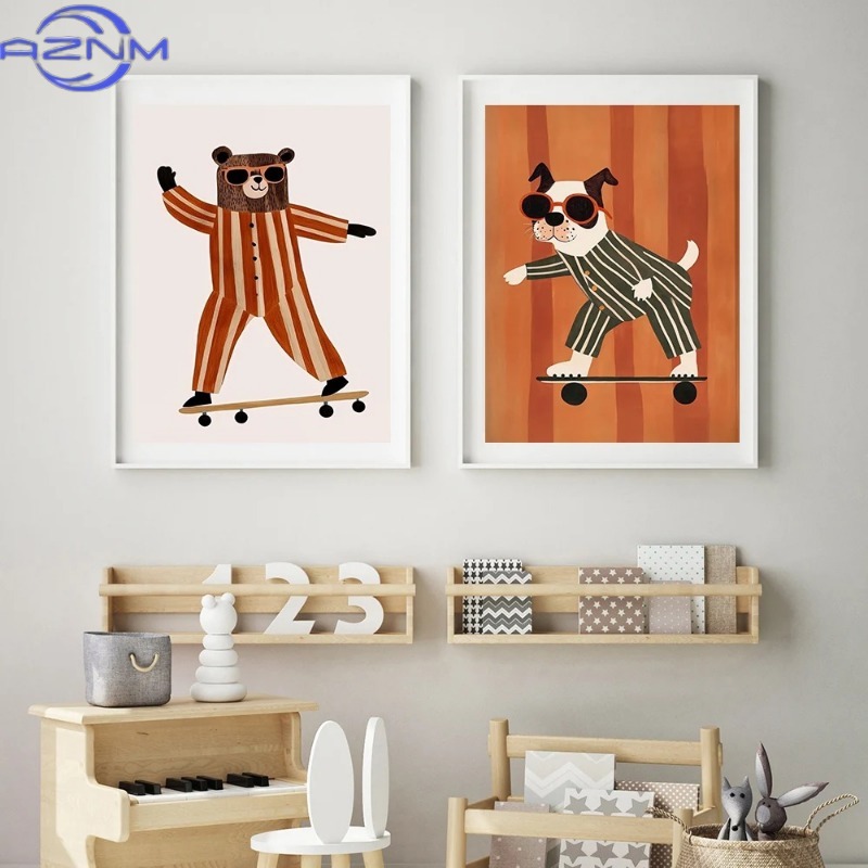 Funny Animals Rabbit Dog Cat S - Baby Nursery Neutral incelemesi ve fiyatı