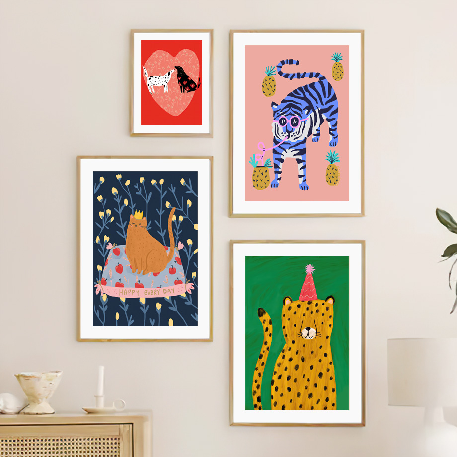 Whimsical Animal Nursery Wall  - Baby Nursery Colors incelemesi ve fiyatı