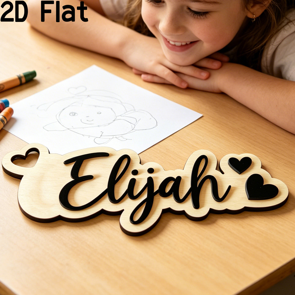 1Pc Custom Love Decor Wooden A - Baby Nursery Decorations incelemesi ve fiyatı