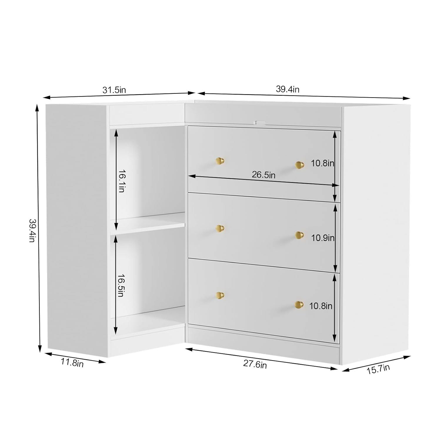 Corner Nursery Changing Table  - Baby Nursery Drawers incelemesi ve fiyatı