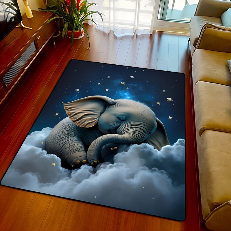 Dreamy Elephant Rug for Nurser - Baby Nursery Carpet incelemesi ve fiyatı