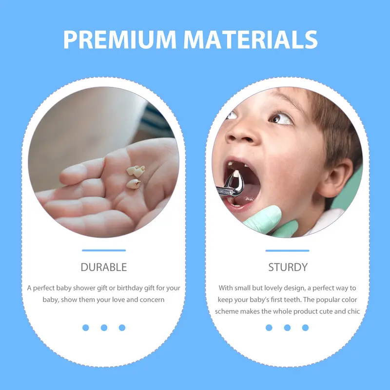 1/2Pcs Infant Teeth Container  - Baby Keepsake Box incelemesi ve fiyatı