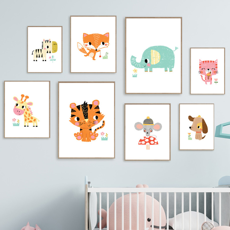 Cartoon Baby Animal Nursery Wa - Baby Zoo Nursery incelemesi ve fiyatı