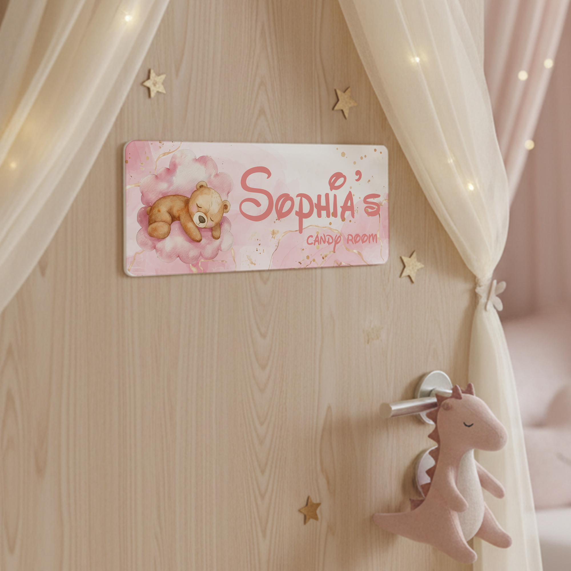 1pc Custom Bear Name/Text Acry - Baby Nursery Name Sign incelemesi ve fiyatı