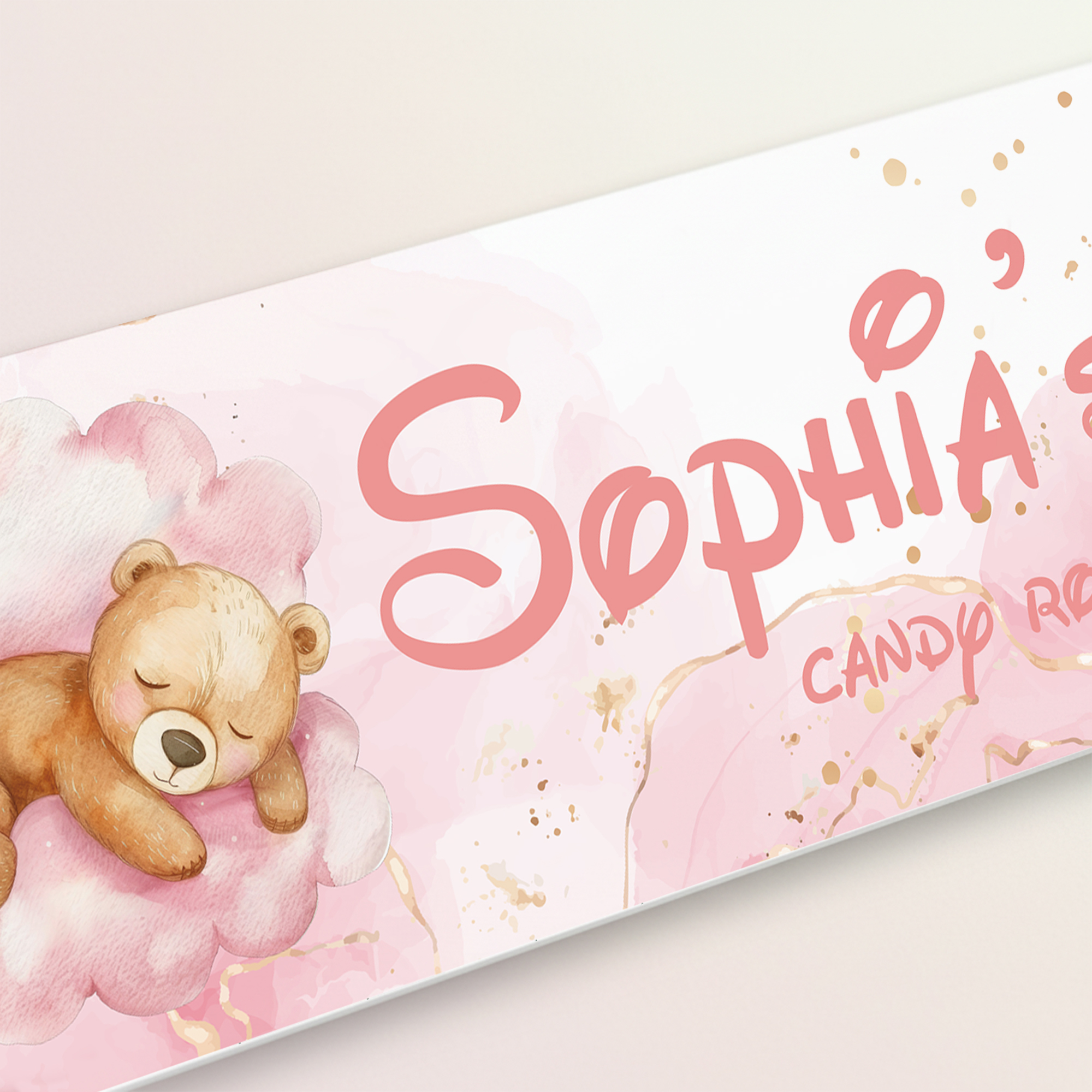 1pc Custom Bear Name/Text Acry - Baby Nursery Name Sign incelemesi ve fiyatı