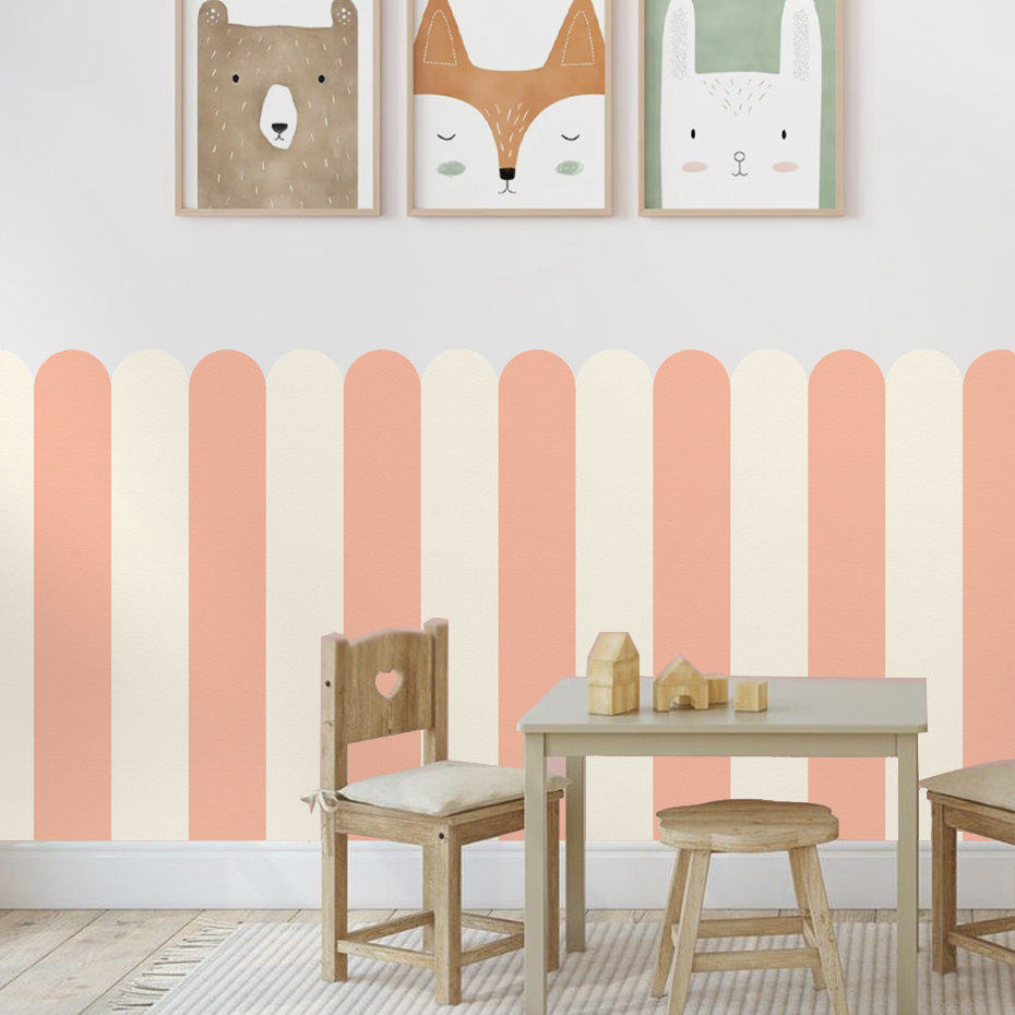 Multicolor Vertical Striped Ar - Wall Decal Nursery incelemesi ve fiyatı