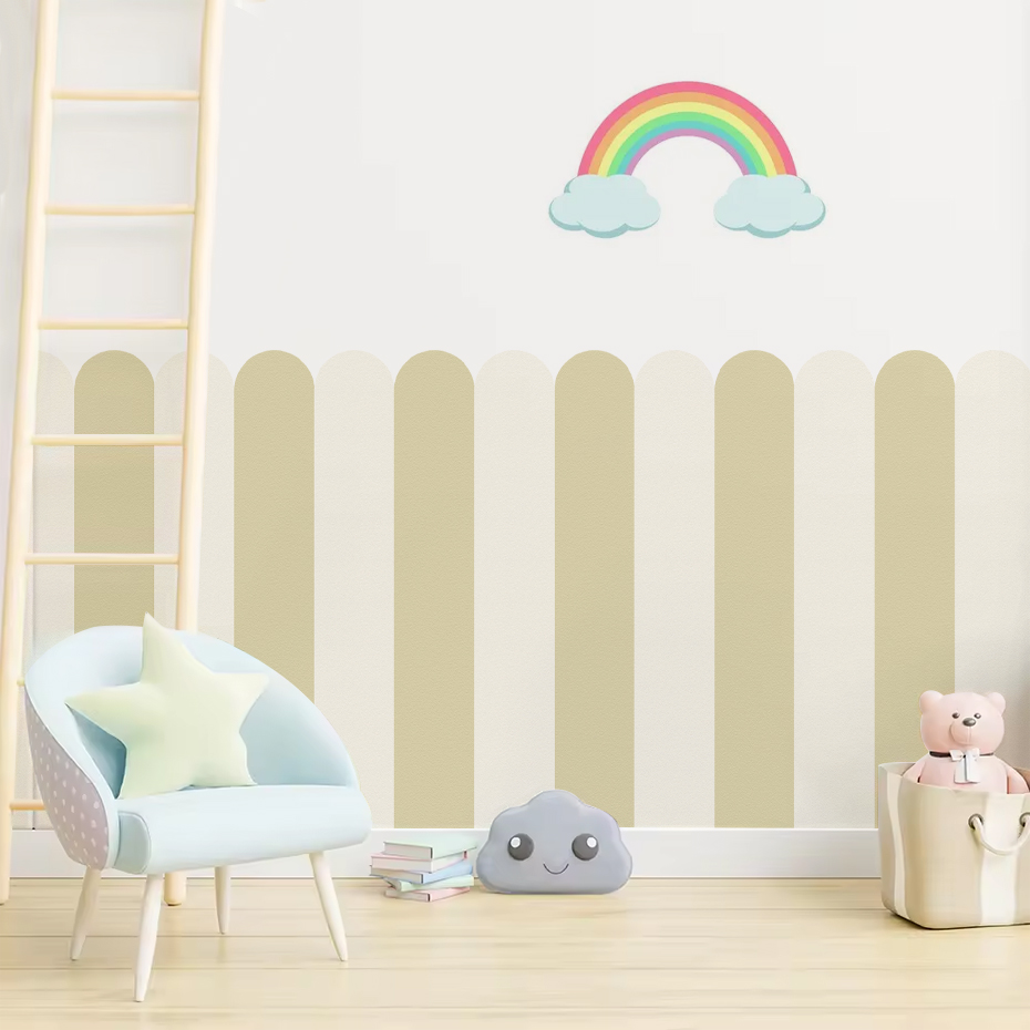 Multicolor Vertical Striped Ar - Wall Decal Nursery incelemesi ve fiyatı