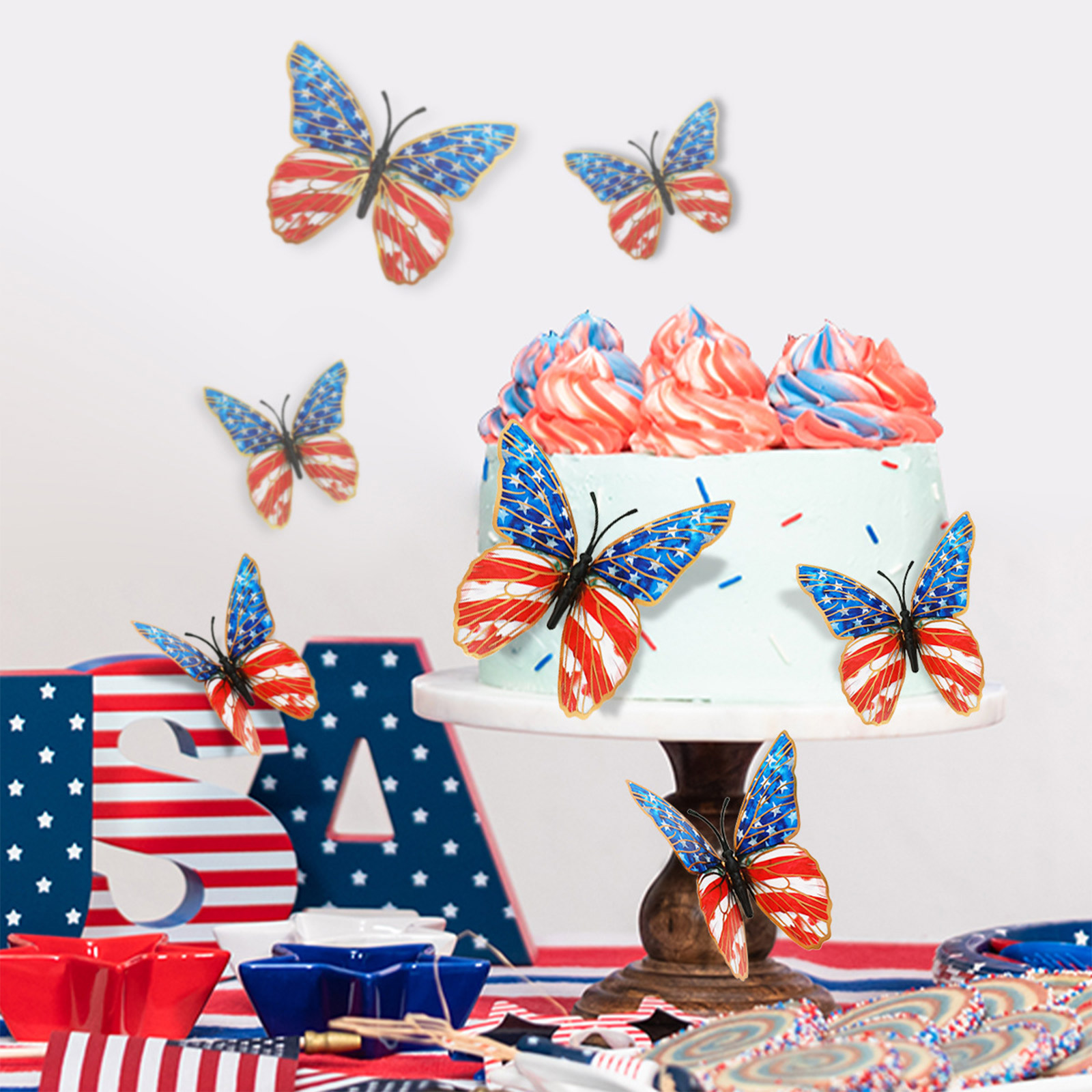 3d Butterfly Wall Stickers Ame - Wall Decal Nursery incelemesi ve fiyatı