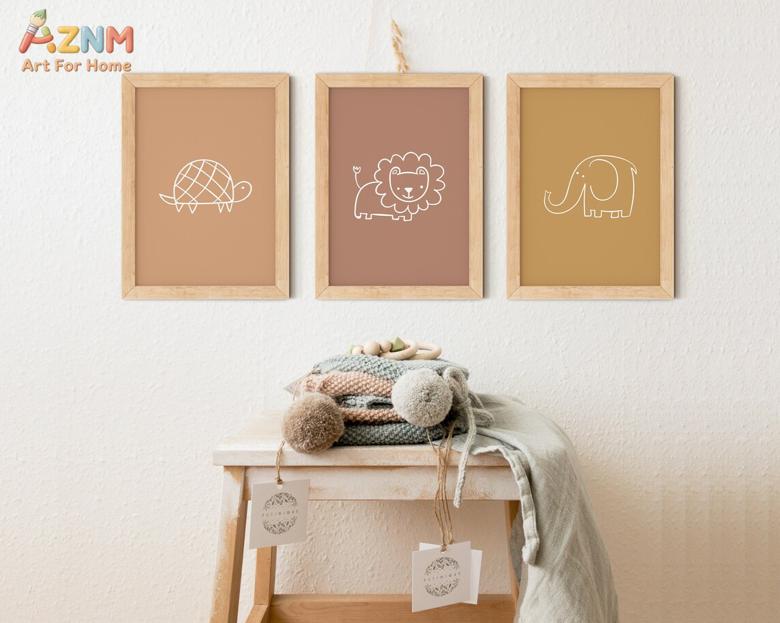 AZNM Boho Neutral Line Art Ani - Baby Nursery Neutral incelemesi ve fiyatı