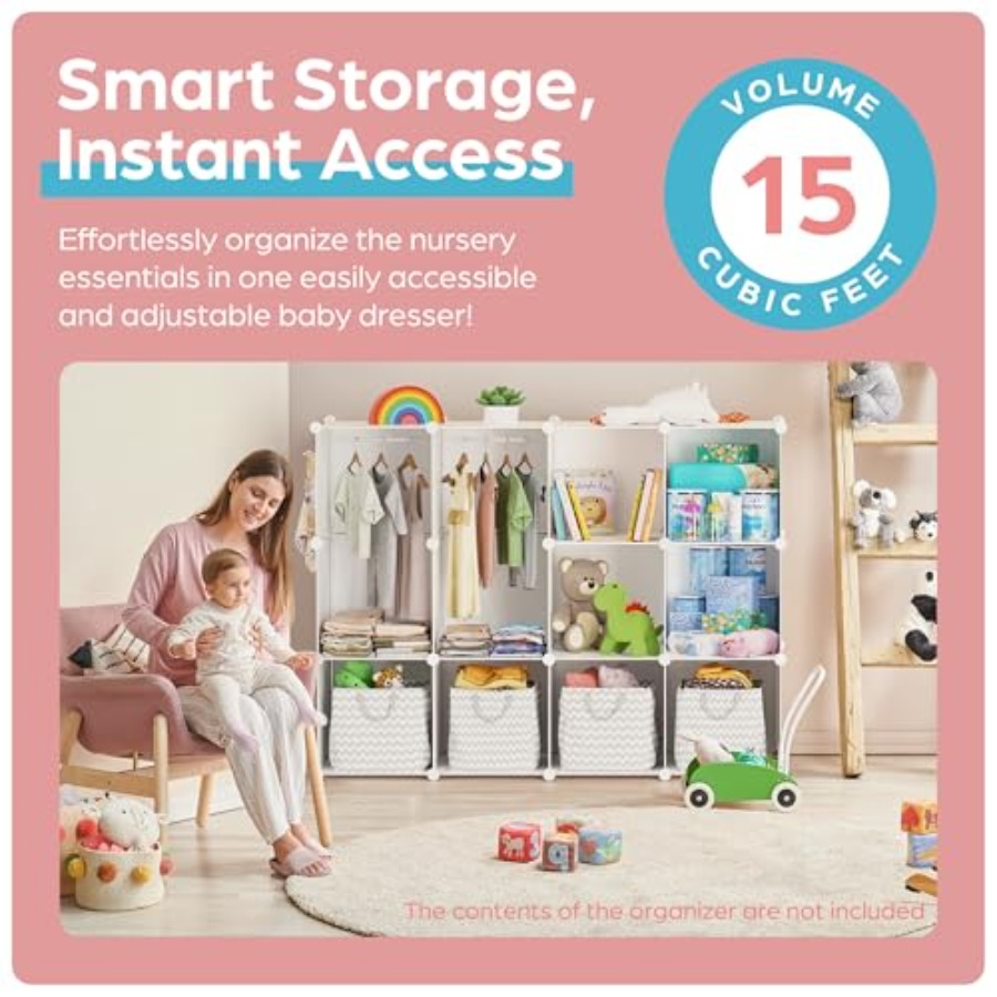 Baby Closet Organizer for Nurs - Baby Nursery Wardrobe incelemesi ve fiyatı