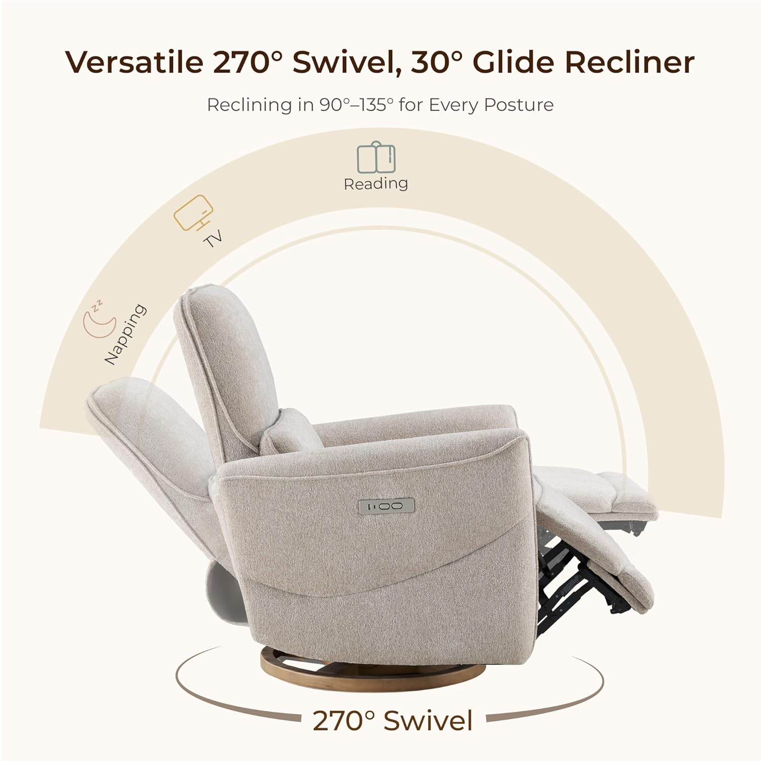 Nursery Rocking Swivel Glider  - Rocking Chair Nursery incelemesi ve fiyatı